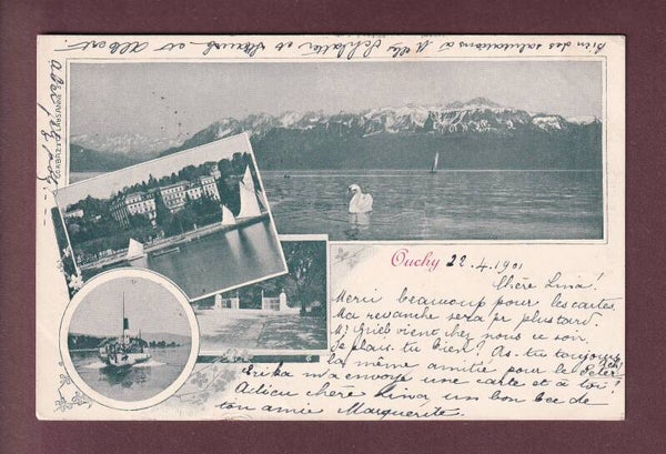 LAUSANNE - Ouchy - 4 images - 1901