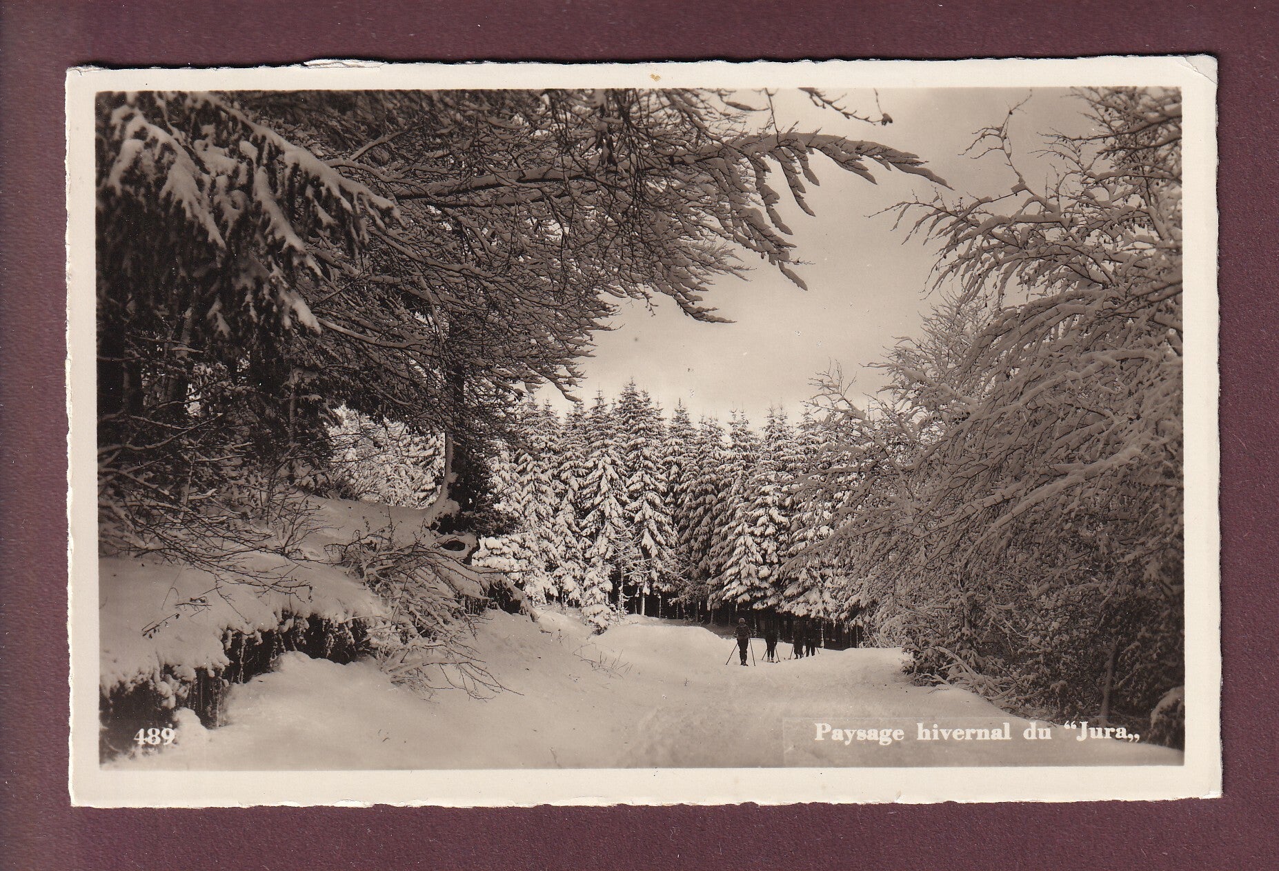 Paysage hivernal du JURA - 1938