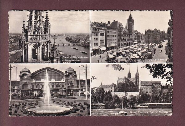 BASEL - 4 Bilder - 1956