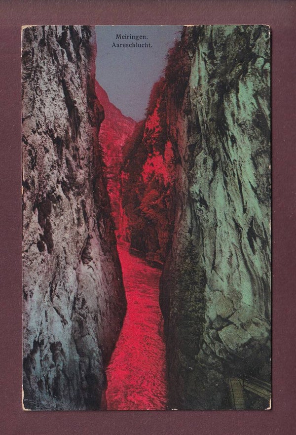 Meiringen - AARESCHLUCHT - 1912 // Falte //