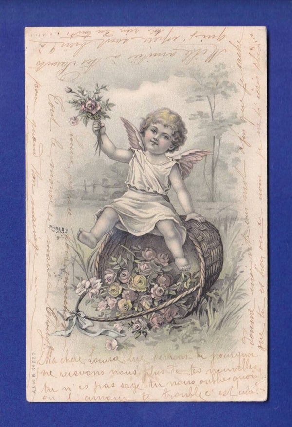 ENFANT - Ange et fleurs