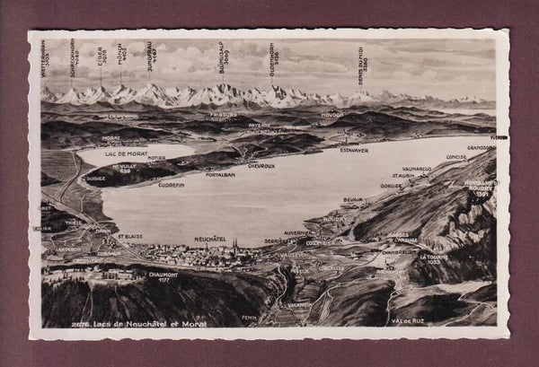 NEUCHÂTEL et environs - Vol d'oiseau
