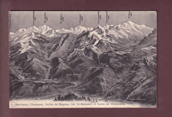 MARTIGNY et environs - Vol d'oiseau