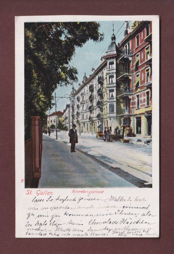 ST. GALLEN - Rosenbergstrasse - 1909