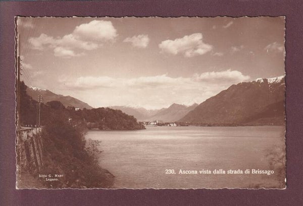 ASCONA vista dalla strada di Brissago