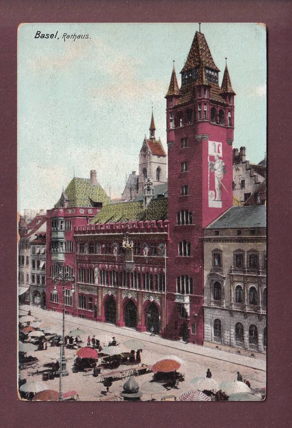 BASEL - Rathaus - Markt
