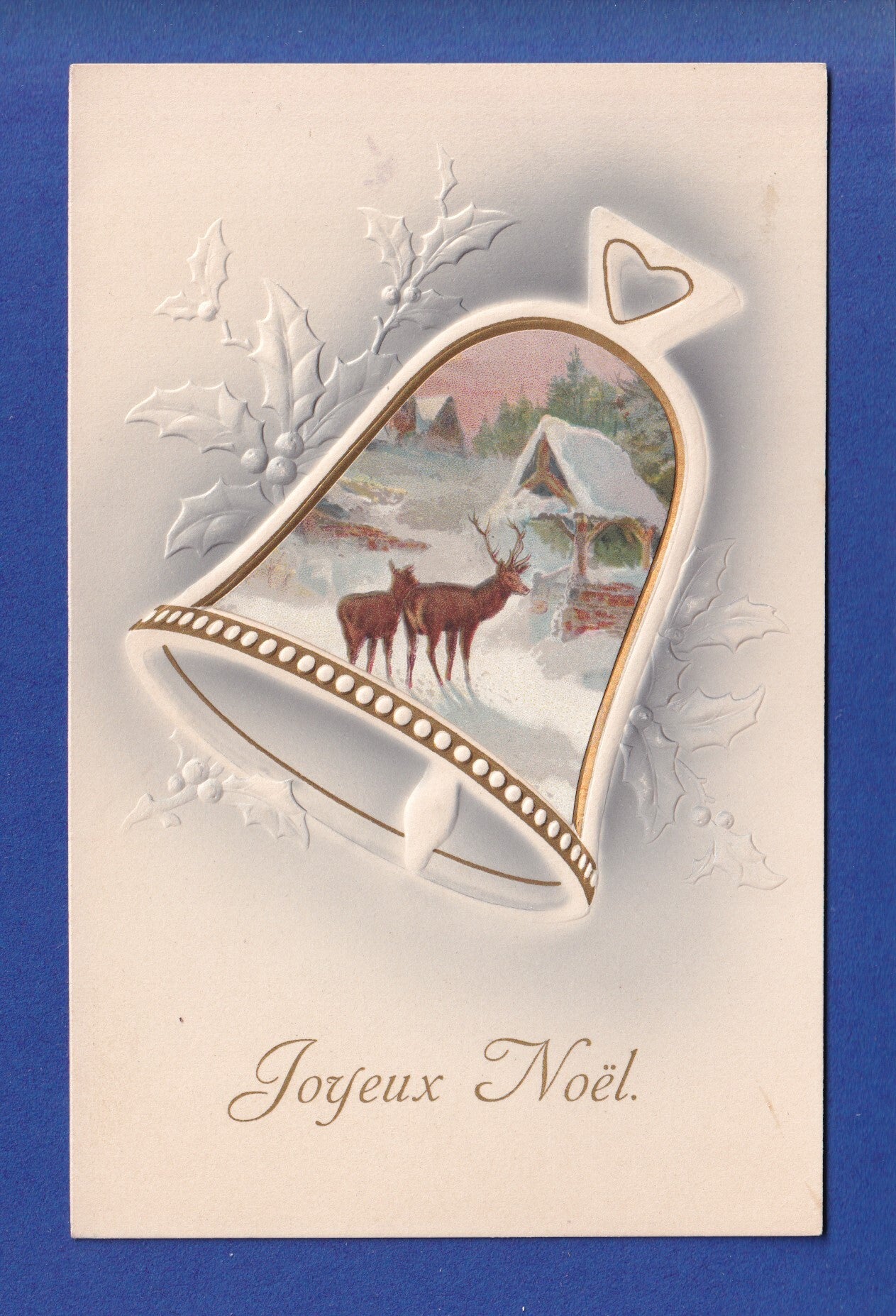 NOËL - Cloche - Houx - 1909