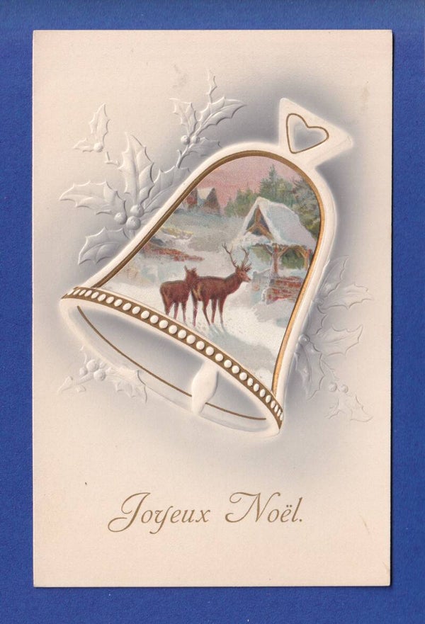 NOËL - Cloche - Houx - 1909