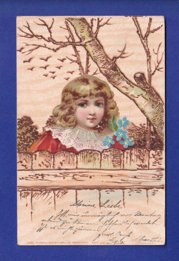 ENFANT - Jeune fille et fleurs