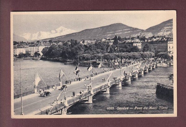 GENEVE - Pont du Mont-Blanc - 1953