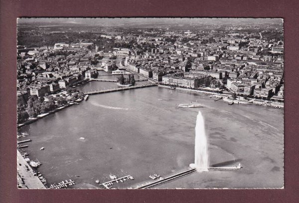 GENEVE vue aérienne - 1956 par avion (Congo belge)