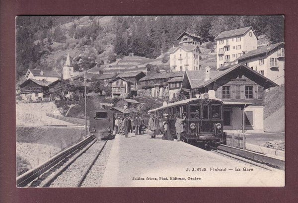 FINHAUT - Gare et Train - Animé - 1908