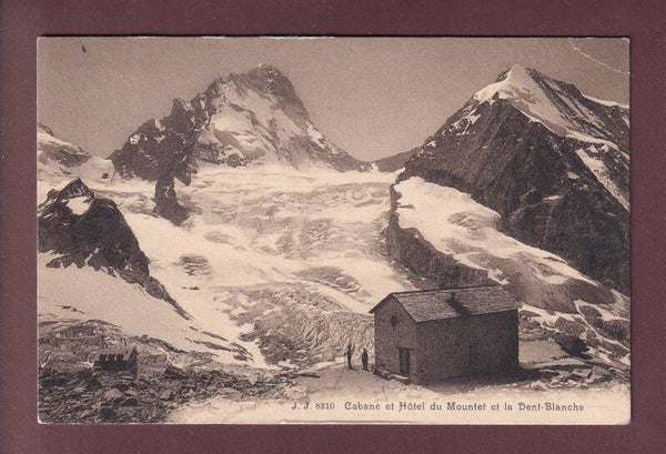 Cabane Hôtel MOUNTET - Dent Blanche - 1913 // pli d'angle //