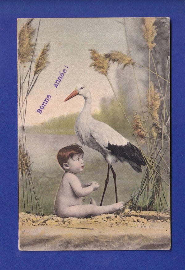 ENFANT - Bébé et cigogne