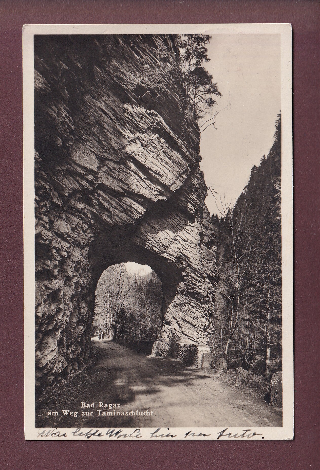 BAD RAGAZ - Am Weg zur Taminaschlucht - 1935