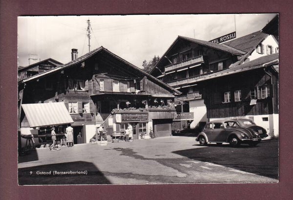 GSTAAD - Teil mit Hotel Rössli - Auto
