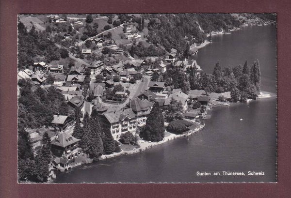 GUNTEN am Thunersee - Flugaufnahme