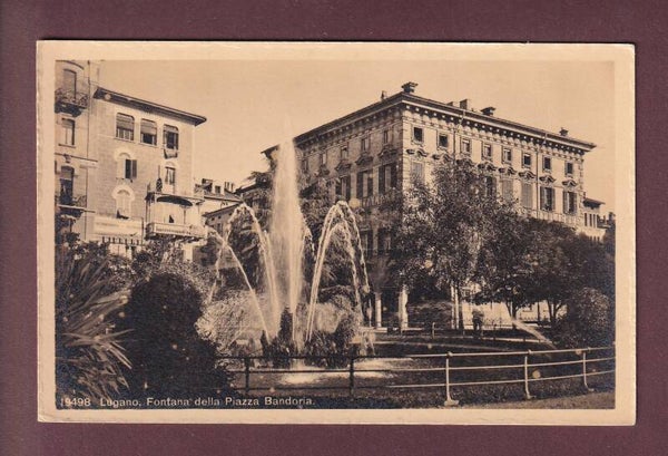 LUGANO - Fontana della Piazza Bandoria