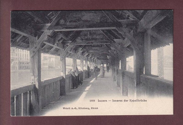 LUZERN - Inneres der Kapellbrücke
