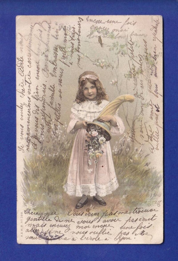 ENFANT - Jeune fille et fleurs