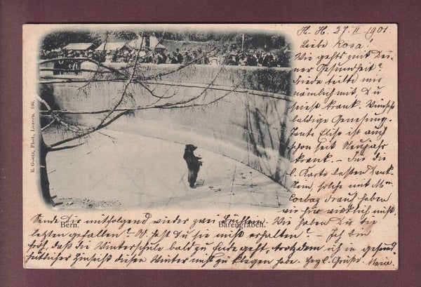 BERN - Bärengraben - Leute - 1901