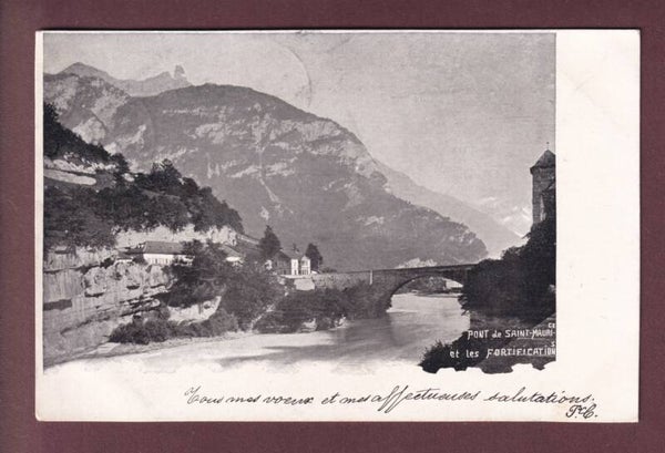 Pont de SAINT MAURICE - Fortifications - 1901