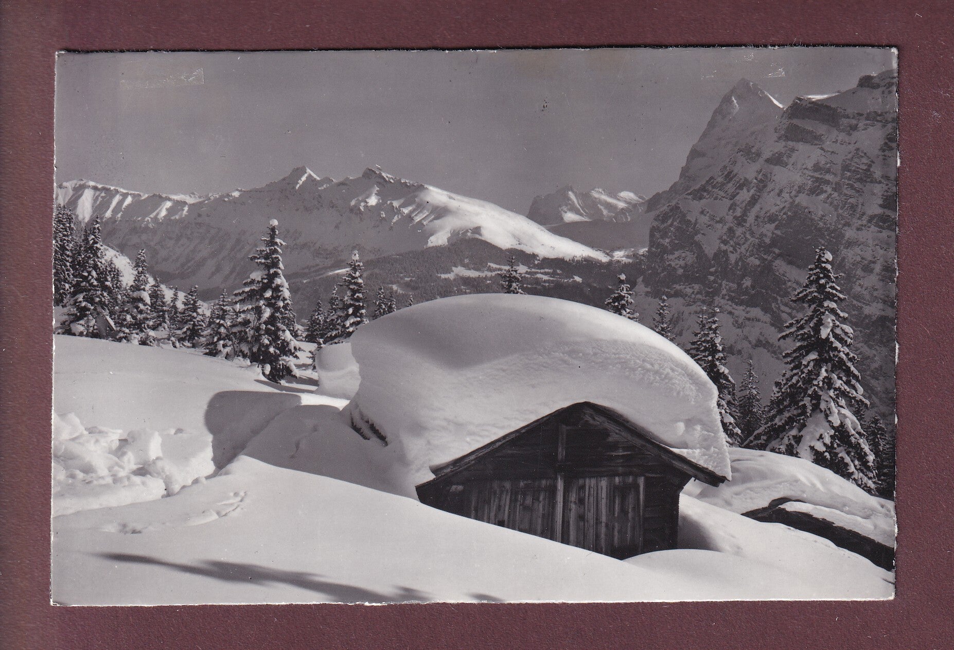 MÜRREN - Landschaft im Wintertal - 1966