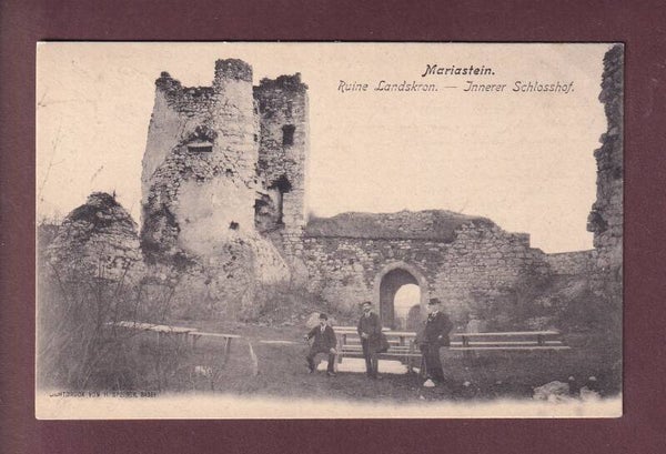 MARIASTEIN - Ruine Landskron - Leute - 1905