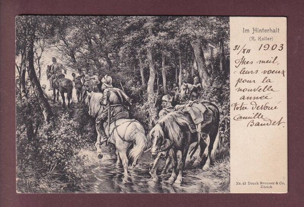 R. KOLLER - Im Hinterhalt - 1903