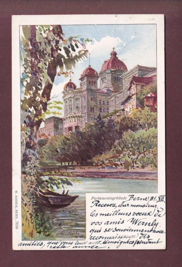 BERN - Parlamentsgebäude - A. Tièche - 1901 // Eckbug //