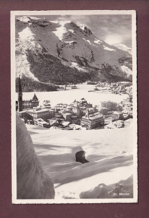 ST. MORITZ unter Schnee - Piz Rosatsch - 1960
