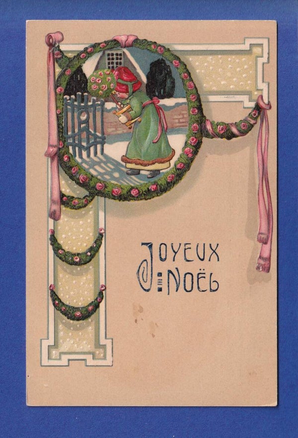 NOËL - Enfant - Fleurs - 1906