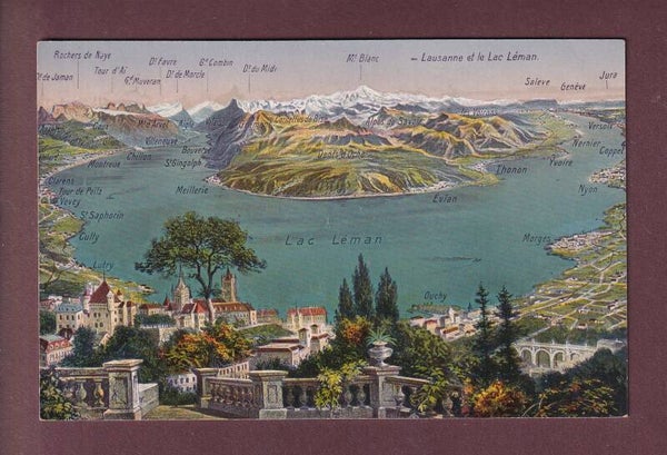 LAUSANNE et environs - Vol d'oiseau