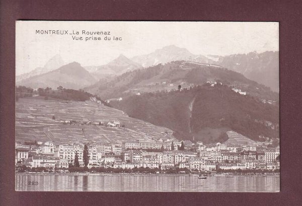 MONTREUX vu du lac - La Rouvenaz