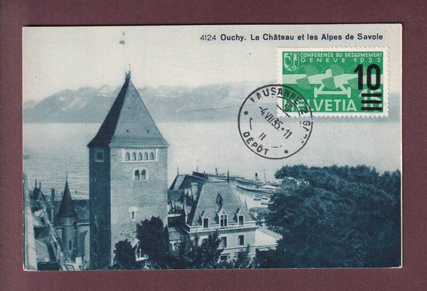 LAUSANNE - Château d'Ouchy - Poste aérienne