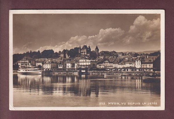 NYON depuis la jetée - Bateau - 1932