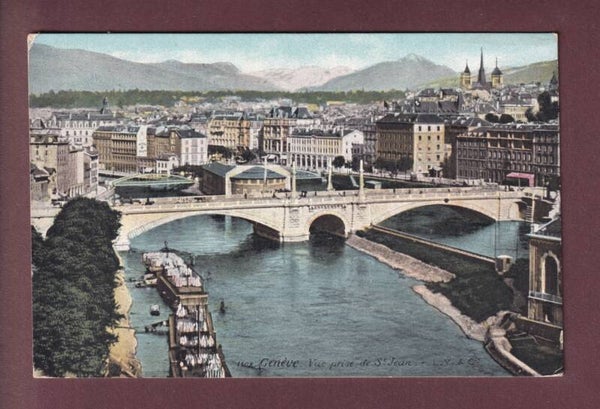 GENEVE - Vue prise de St. Jean - 1908