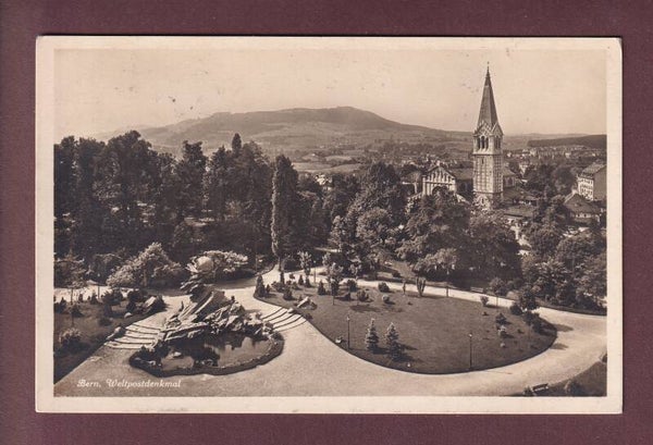 BERN - Weltpostdenkmal - 1933