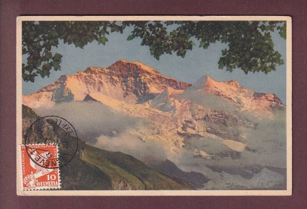 JUNGFRAU Abendrot - 1932