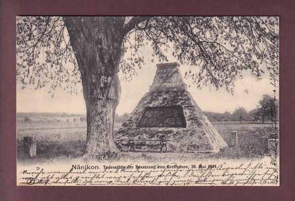 NÄNIKON - Todesstätte der Besatzung von Greifensee - 1908