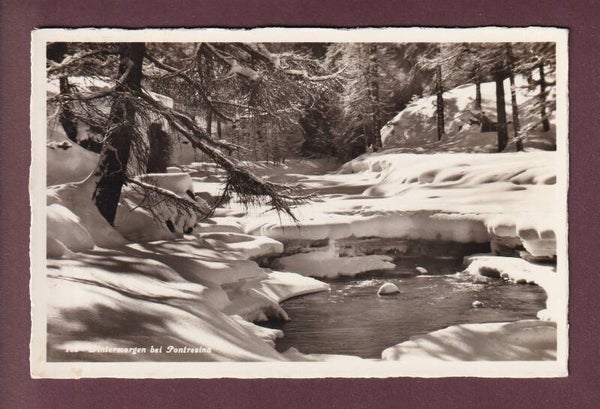 Wintermorgen bei PONTRESINA - 1936