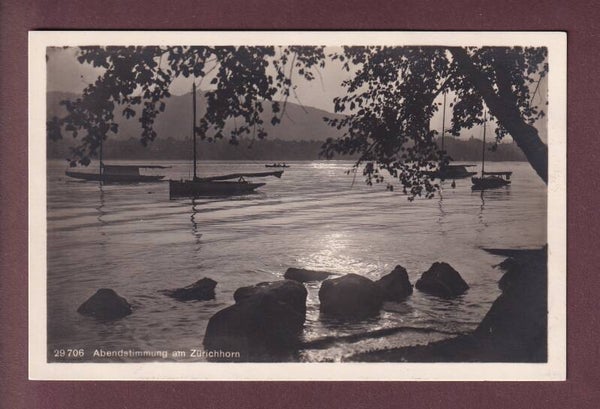 ZÜRICH - Abendstimmung am Zürichhorn - 1928