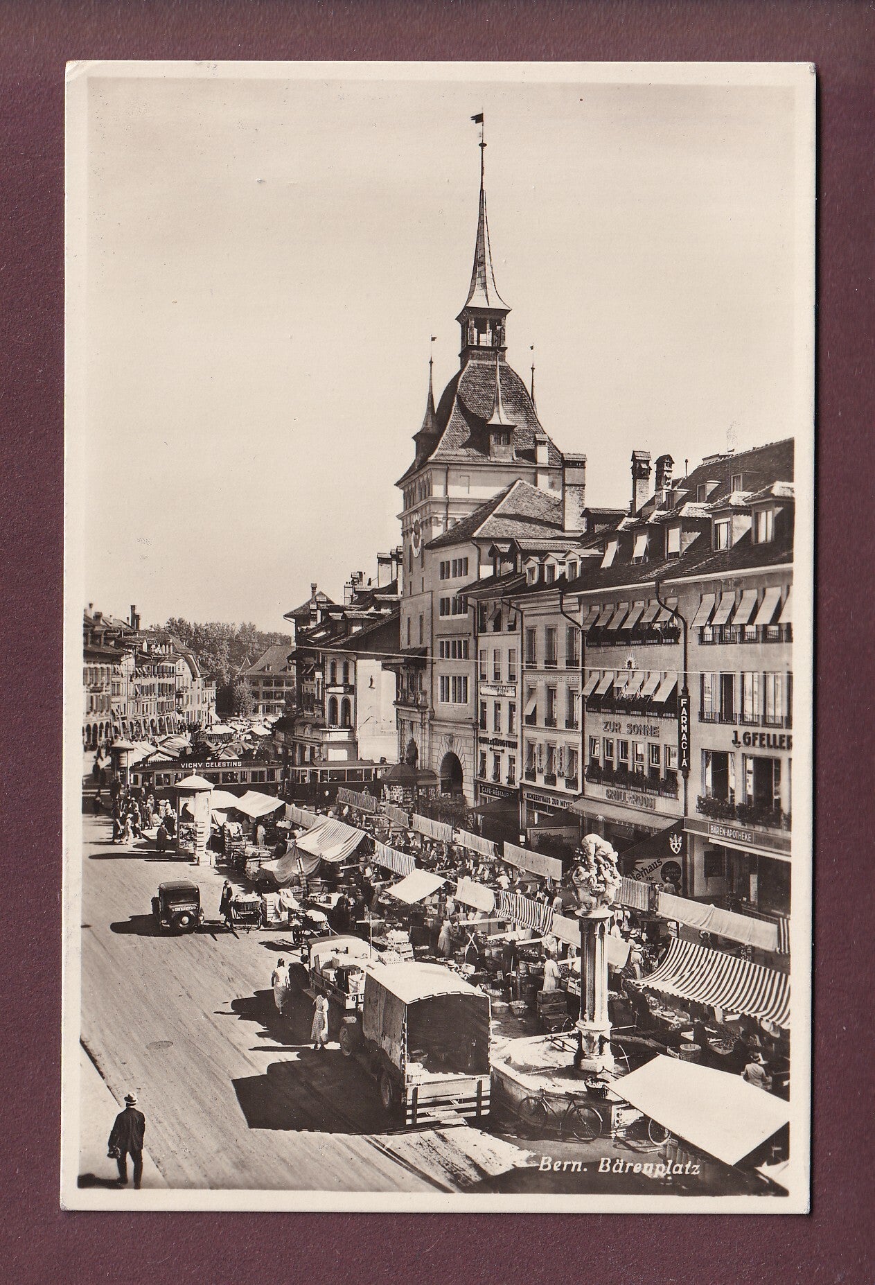 BERN - Bärenplatz - Markt - 1938