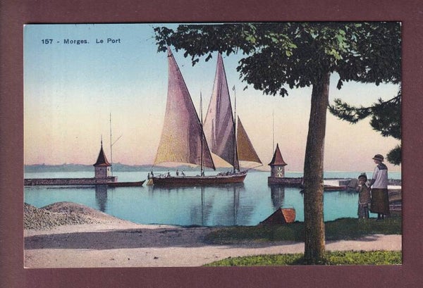 MORGES - Barque du Léman au port