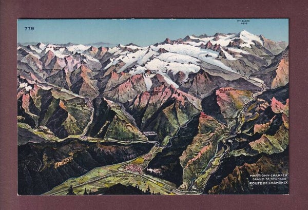 MARTIGNY et environs - Vol d'oiseau