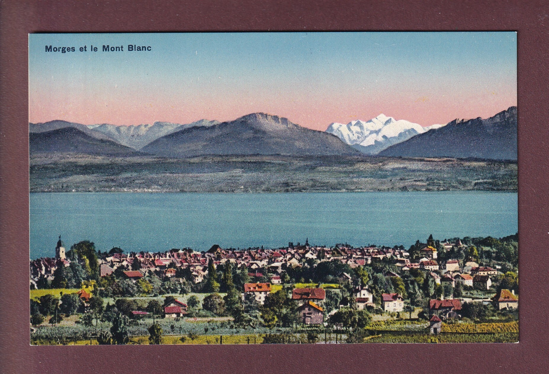 MORGES et le Mont Blanc