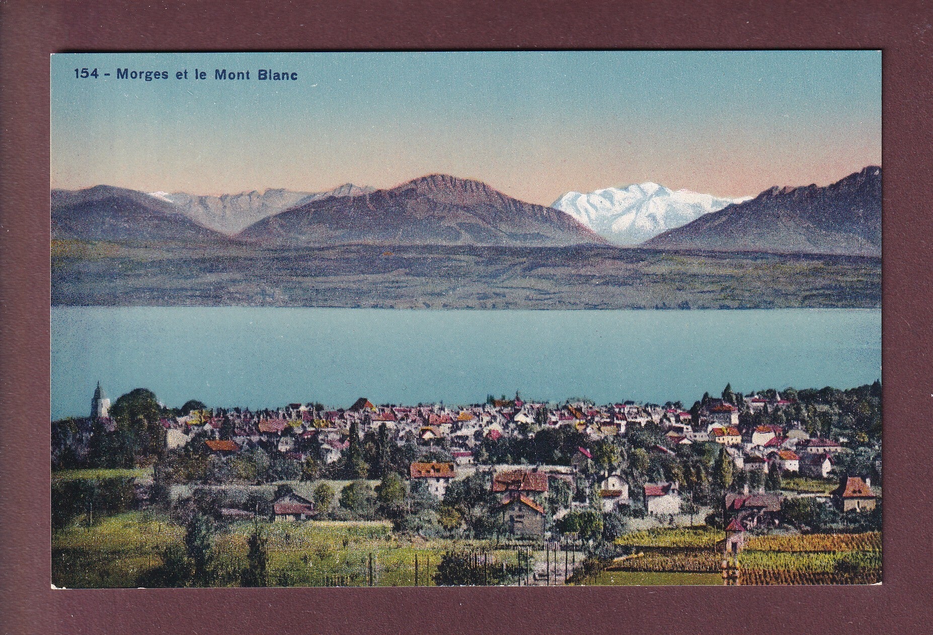 MORGES et le Mont Blanc