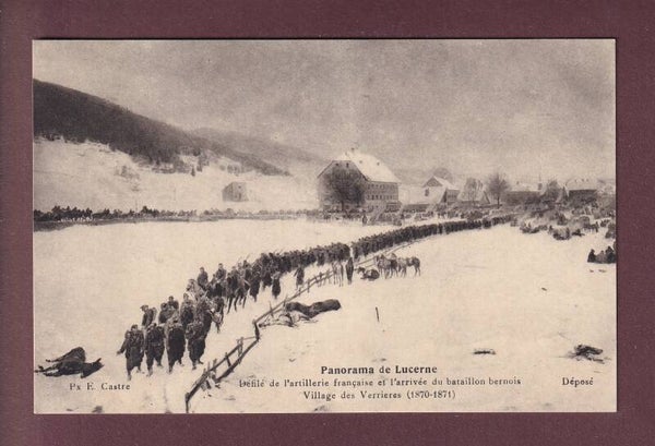LES VERRIERES - Arrivée des bernois