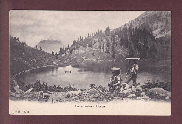 LAC LIOSON - Armaillis porteurs de fromage - CPN