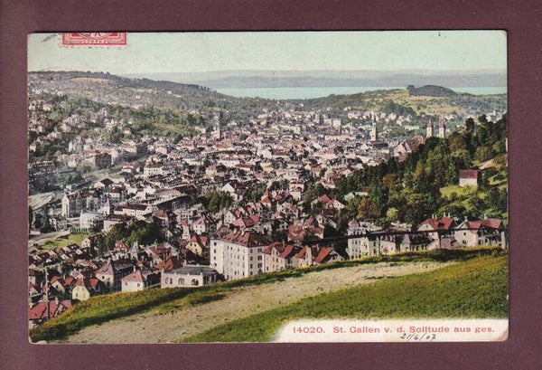 ST. GALLEN von der Solitude - 1907